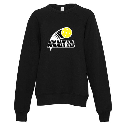 NH Pickleball Club - Youth Sponge Fleece Crewneck Sweatshirt w/ Back Name Option Thumbnail