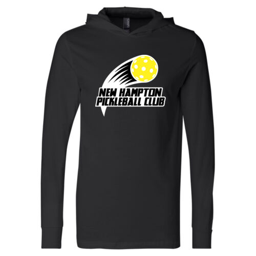 NH Pickleball Club - Unisex Long Sleeve Jersey Hooded Tee w/ Back Name Option Thumbnail